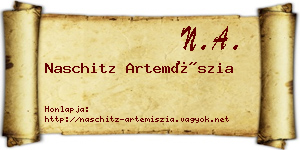 Naschitz Artemíszia névjegykártya